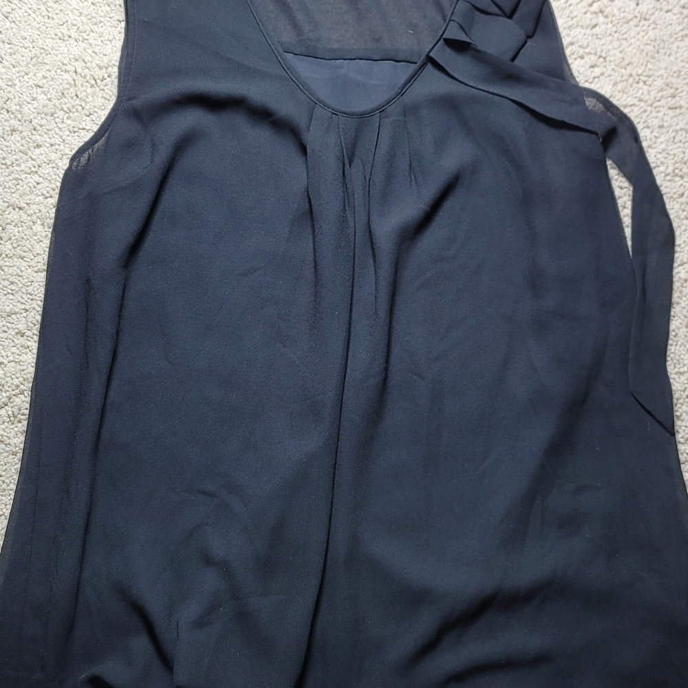 Gap Black Tie Neck Blouse Sheer Chiffon Bow Front Workwear Top
Elegant black Gap